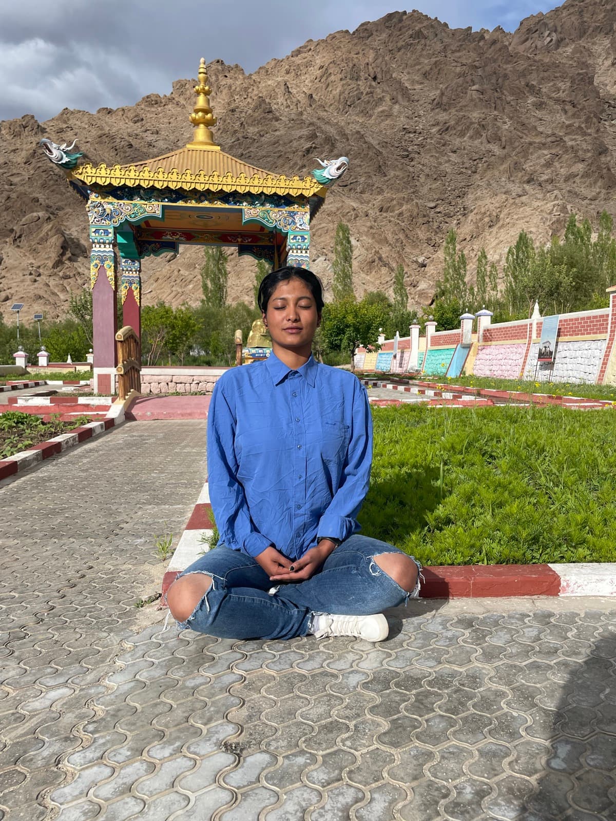 Beginners in meditation